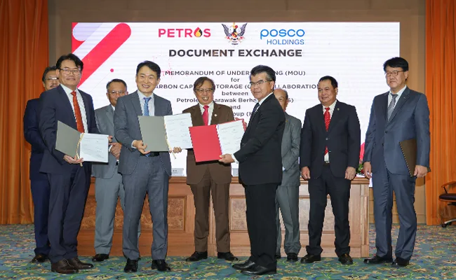 PETROS Signs Deal with Korean POSCO Group for Development of CSS Business in Sarawak