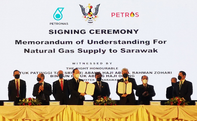 Signing of the Memorandum of Understanding for the Revised Total Natural Gas Supply to the State of Sarawak for Implementation of Projects under
Sarawak Gas Roadmap